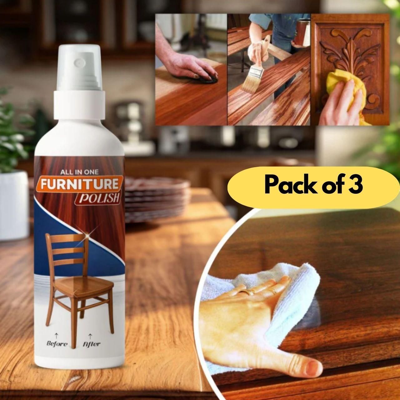 All In One Furniture Polish 450 g (Pack of 3)