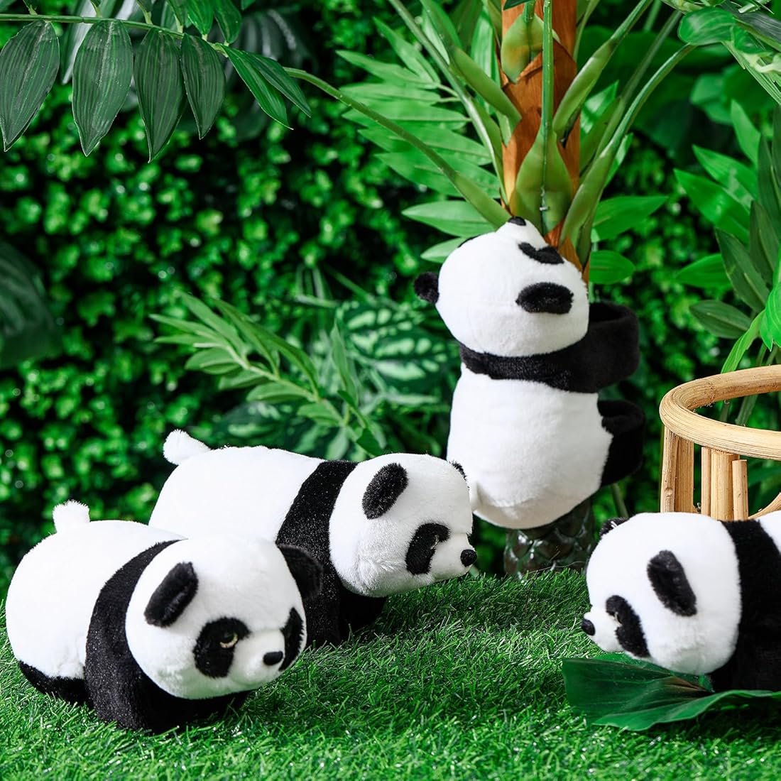 Unisex Stuffed Animal Slap Bracelets Plush Panda