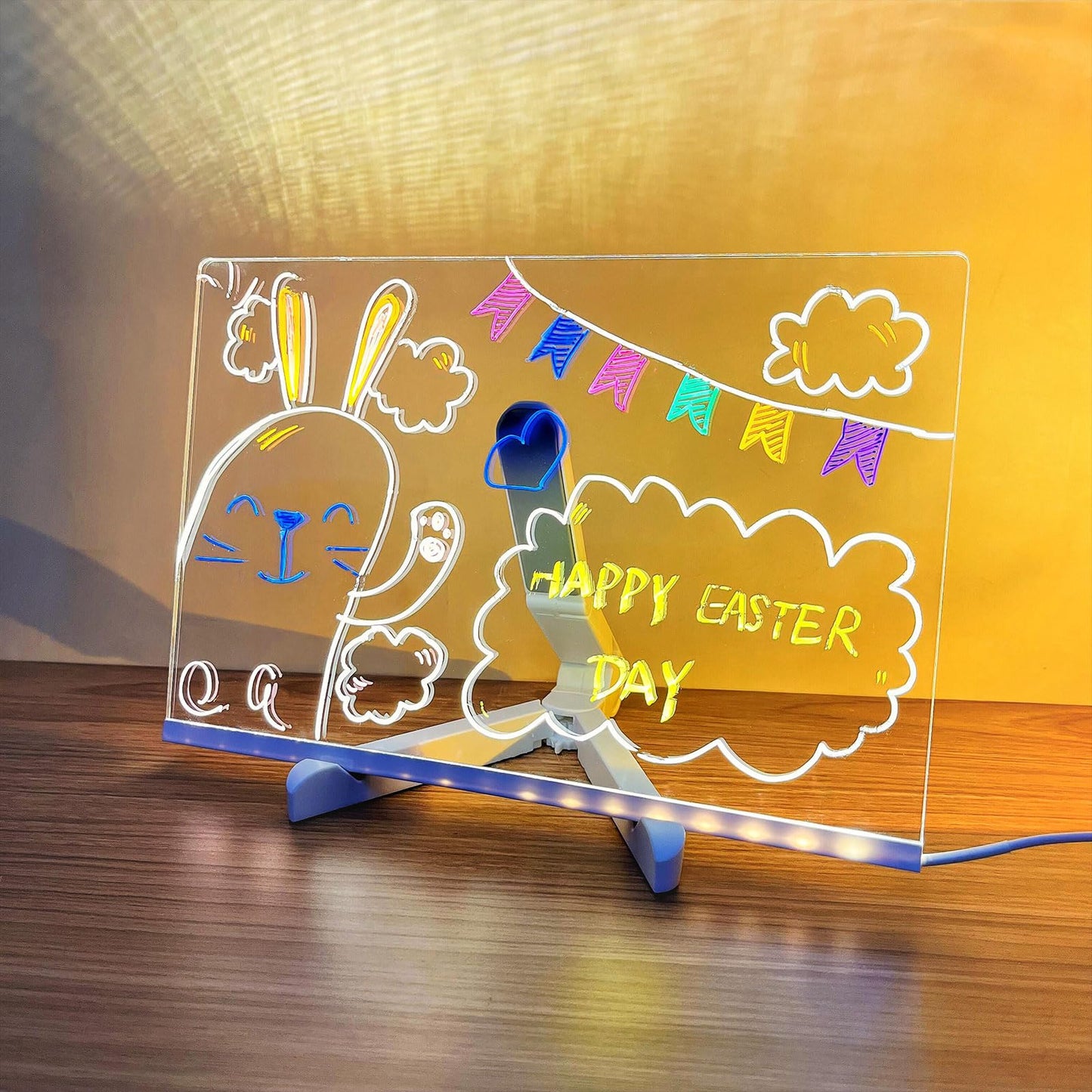 Acrylic Reusable Drawing Board With LED light