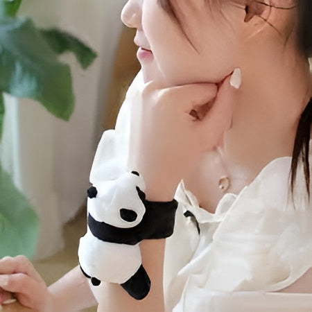 Unisex Stuffed Animal Slap Bracelets Plush Panda