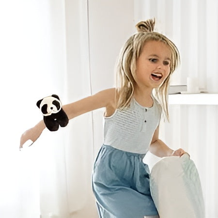 Unisex Stuffed Animal Slap Bracelets Plush Panda